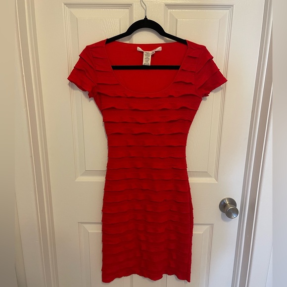 Red fitted max studio dress - xs - Picture 1 of 3